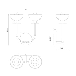 Sylvia Wall/Vanity Light