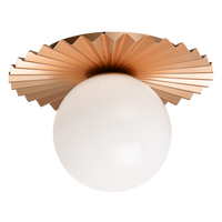 Modern Ruff Wall Sconce/Ceiling Mount