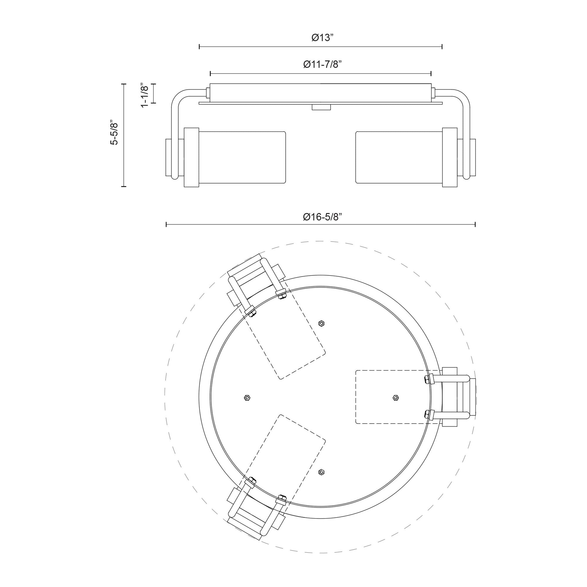 Wynwood 17-in Flush Mount