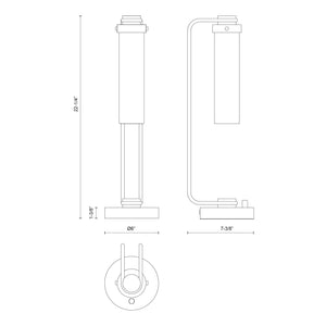 Wynwood 22-in Table Lamp