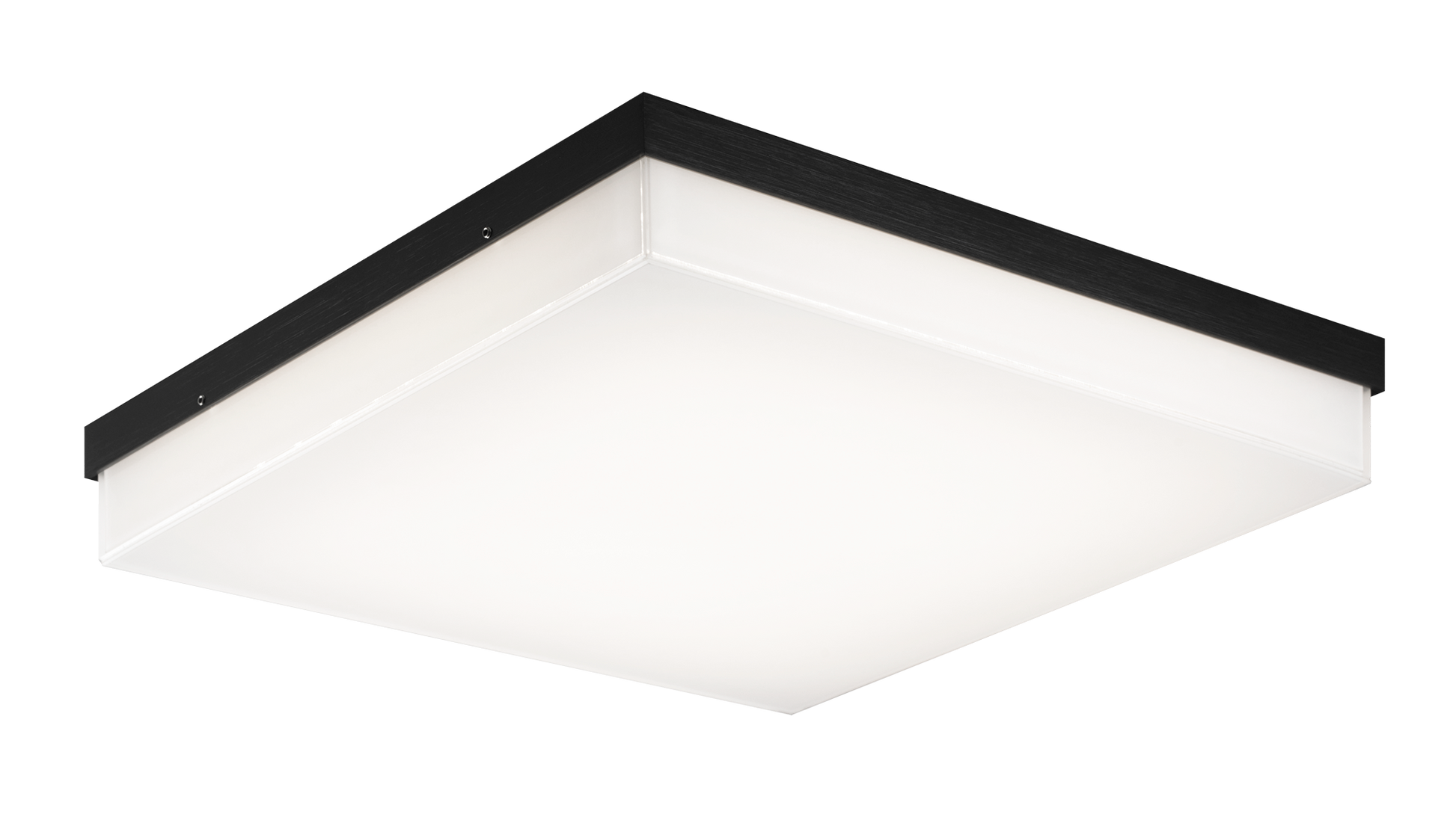 Sleek square and rectangular shape is the signature of this product.The clean lines represent simplicity at its best. The base comes in Chrome or Oxidized Black paired with a painted white glass shade. Available in both a LED wall sconce and flush mount.