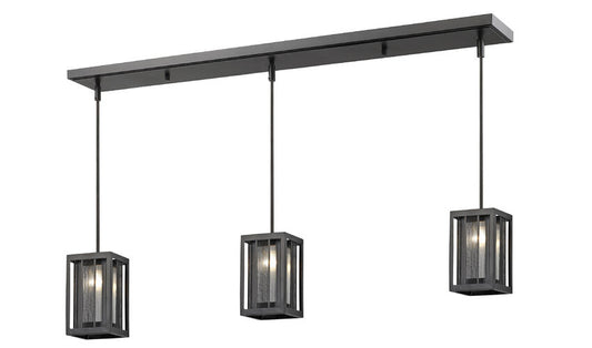 Meridional 3 Light Linear Chandelier 3 x 100W - Medium