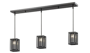 Meridional 3 Light Linear Chandelier 3 x 100W - Medium