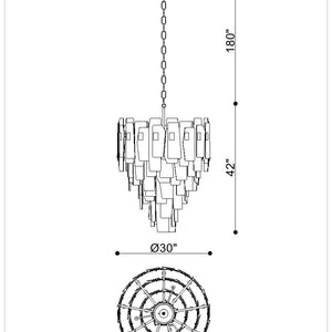 Cocolina 4-Tier 19-Light 42" Chandelier