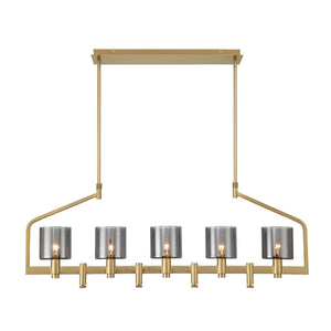 Decato 5-Light 42" Linear Chandelier