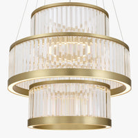 Empra 3-Tiers 3-Light 35" Integrated LED Grand Chandelier