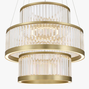 Empra 3-Tiers 3-Light 35" Integrated LED Grand Chandelier