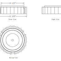 Roslington 18" Integrated LED Flush Mount
