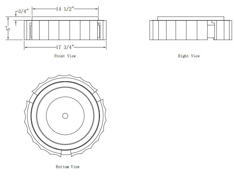 Roslington 18" Integrated LED Flush Mount