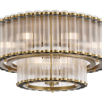 Glasbury 2-Tiers 9-Light 24" Flush Mount