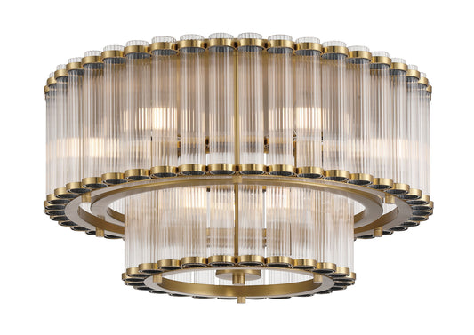 Glasbury 2-Tiers 9-Light 24" Flush Mount