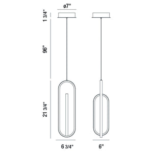 Demark 22" Integrated LED Pendant