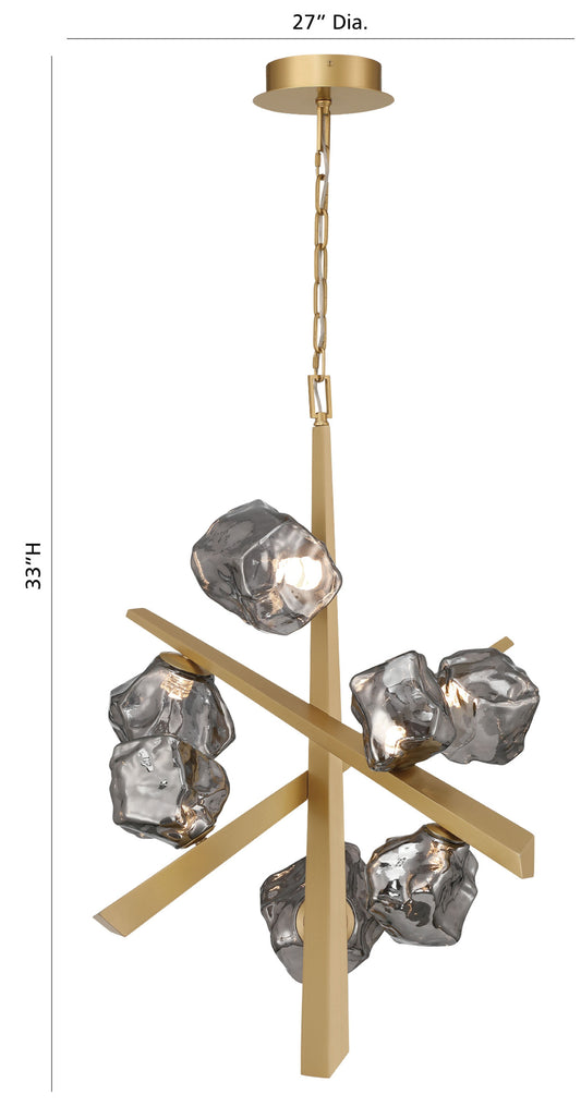 Thorah 7-Light 33" Integrated LED Chandelier