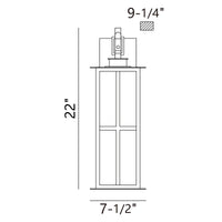 Greyson 22" Integrated LED Outdoor Wall Lantern