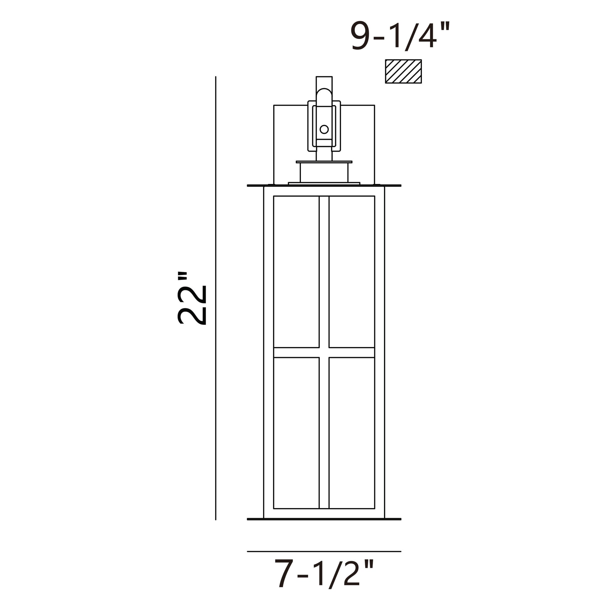 Greyson 22" Integrated LED Outdoor Wall Lantern