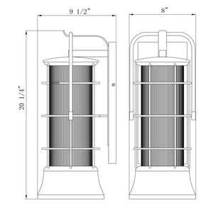 Rivamar 20" Outdoor Wall Lantern