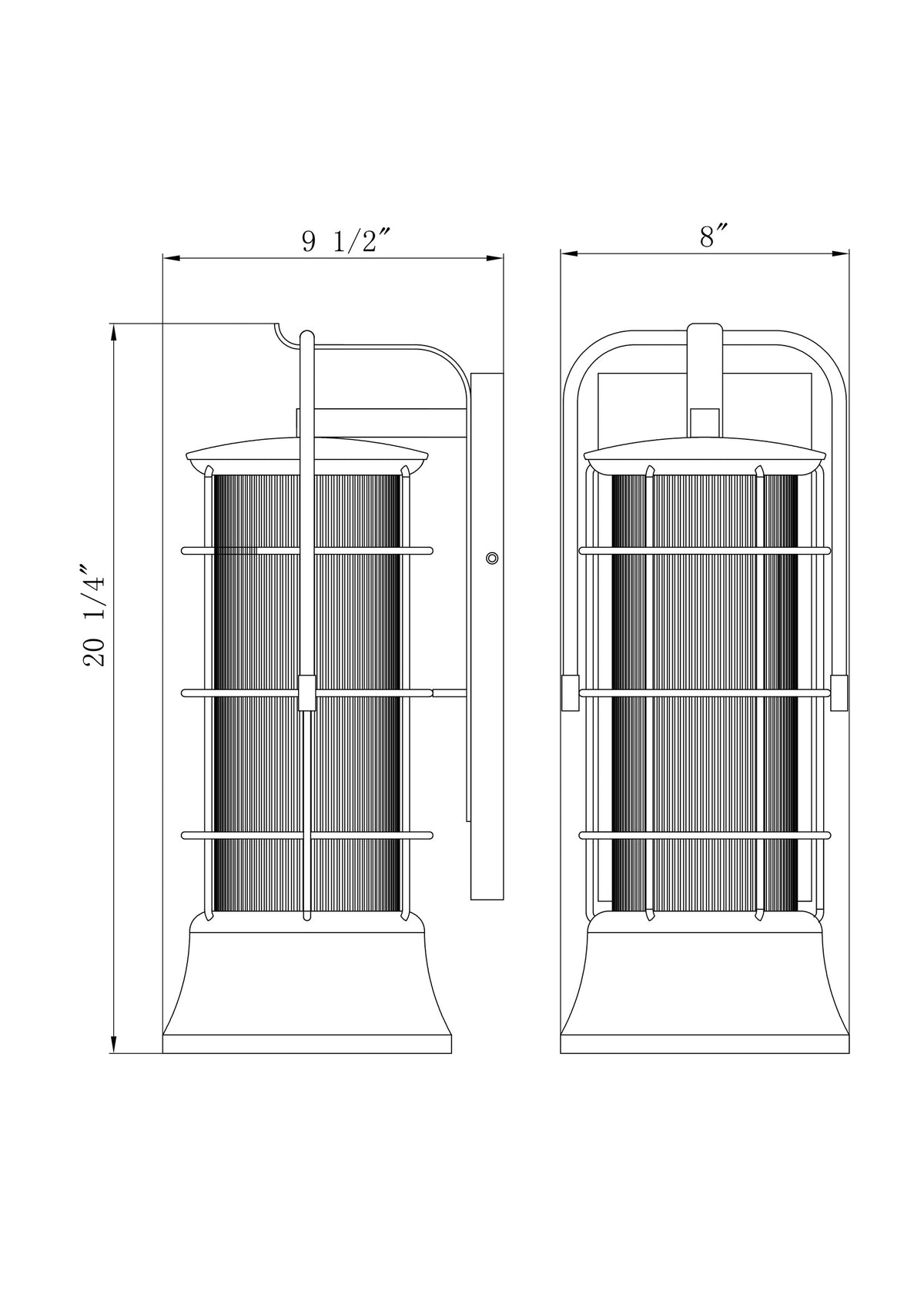 Rivamar 20" Outdoor Wall Lantern