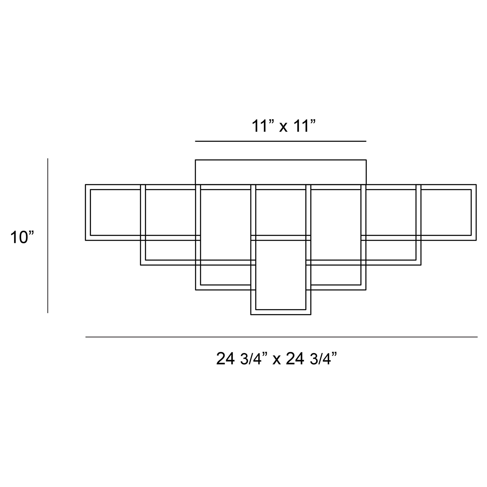 Ferro 13-Light 25" Integrated LED Flush Mount