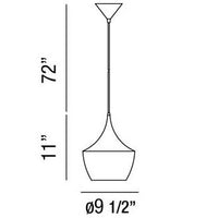Piquito 11" Mini Pendant