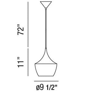Piquito 11" Mini Pendant