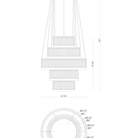 Empra 5-Tiers 5-Light 47" Integrated LED Grand Chandelier