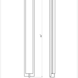Tribek 46" Integrated LED Outdoor Wall Sconce