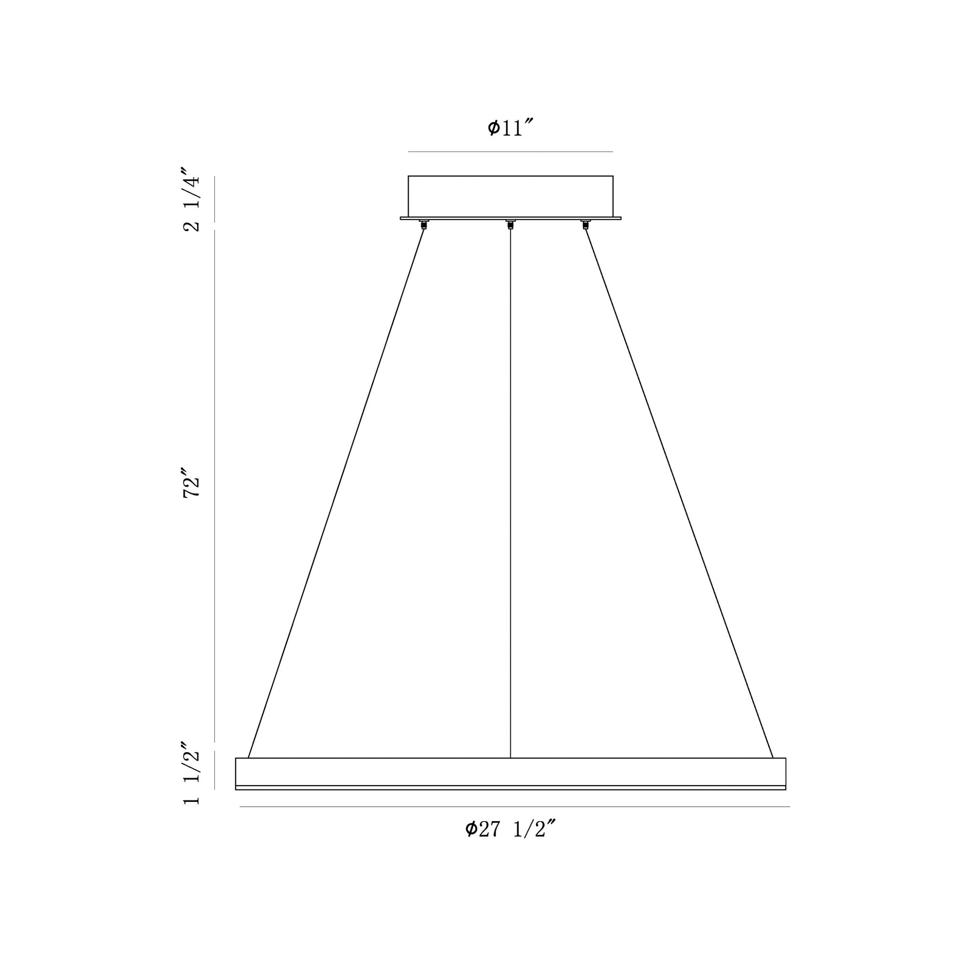 Spunto 28" Integrated LED Pendant Chandelier