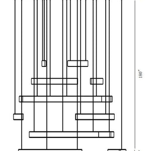 Verdura 6-Tiers 18-Light 41" Integrated LED Grand Chandelier