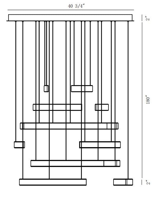 Verdura 6-Tiers 18-Light 41" Integrated LED Grand Chandelier