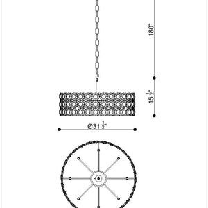 Perrene 8-Light 32" Chandelier