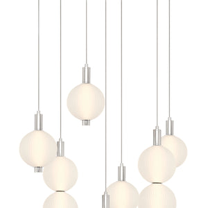Palmas 7-Light 30" Integrated LED Multi Drop Chandelier