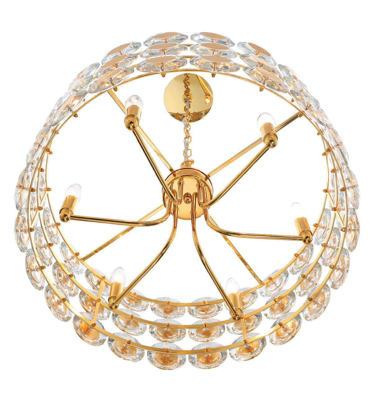 Perrene 6-Light 23" Pendant Chandelier