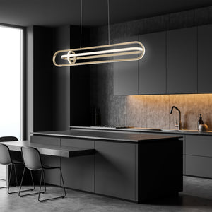 Demark 42" Integrated LED Linear Chandelier
