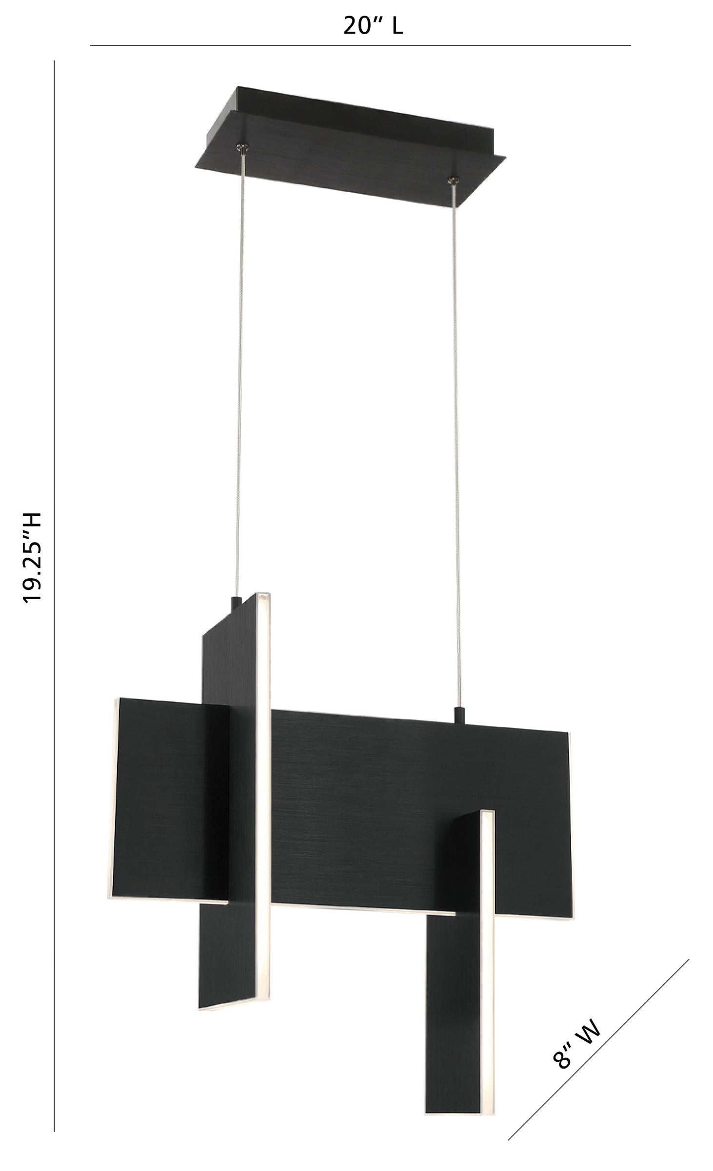 Coburg 20" Integrated LED Pendant Chandelier