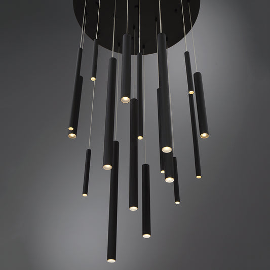 Santana 18-Light 24" Integrated LED Multi Drop Chandelier