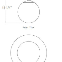 Carnagie 15" Integrated LED Flush Mount