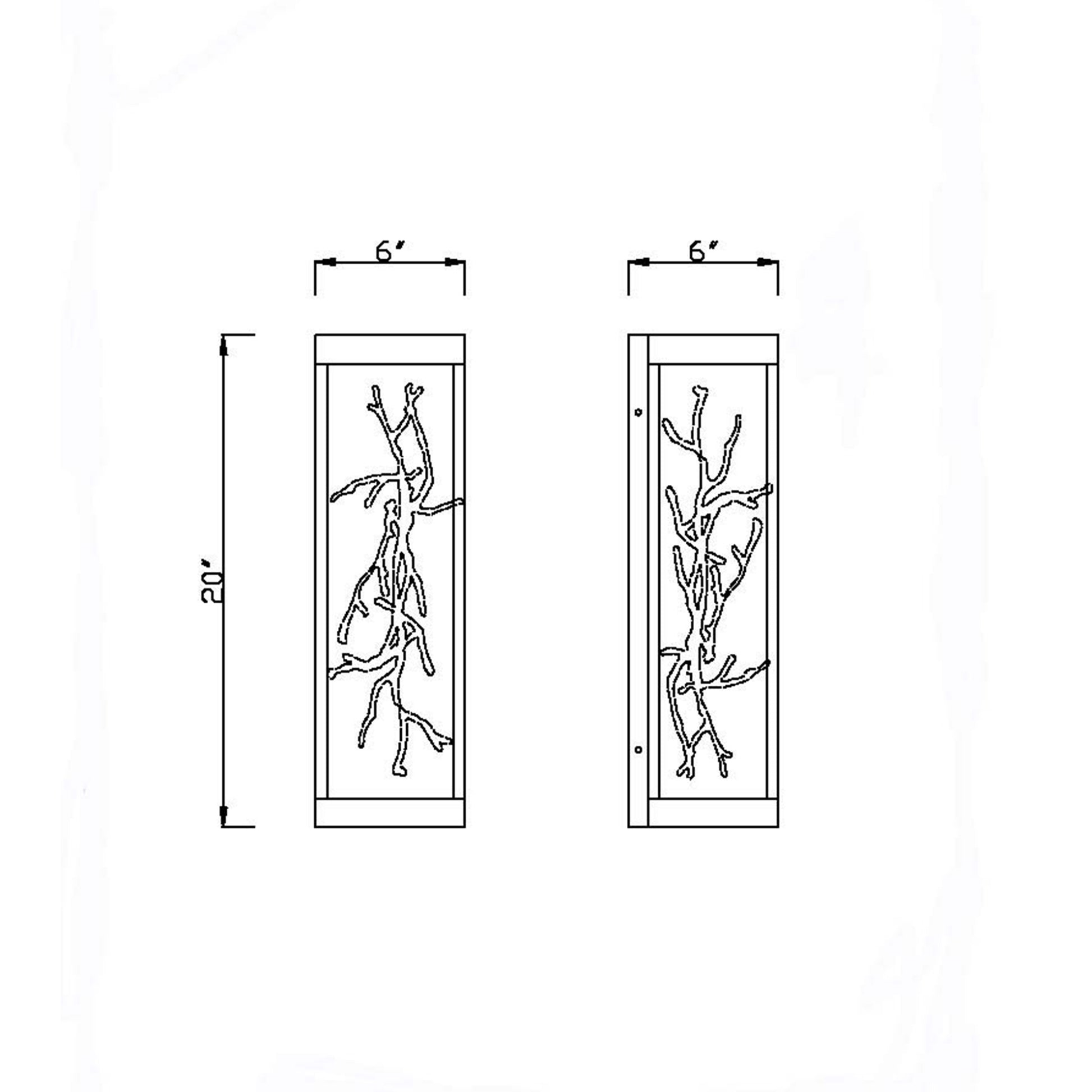 Aerie 20" Integrated LED Outdoor Wall Sconce