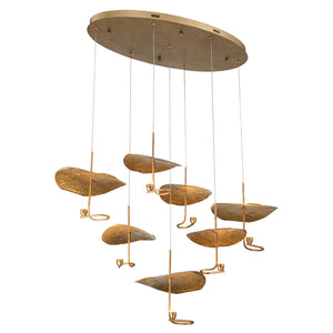 Lagatto 7-Light 40" Integrated LED Multi Drop Chandelier