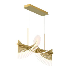 Voltik 60-Light 40" Integrated LED Linear Chandelier