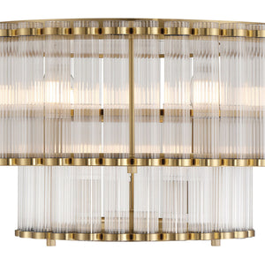 Glasbury 2-Tiers 9-Light 24" Flush Mount