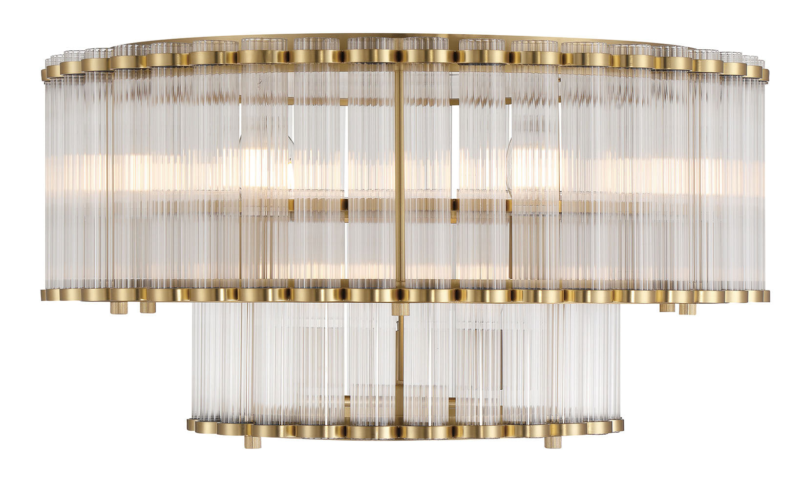 Glasbury 2-Tiers 9-Light 24" Flush Mount