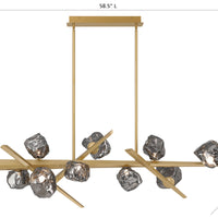 Thorah 9-Light 59" Integrated LED Linear Chandelier