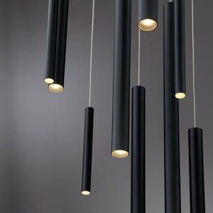 Santana 18-Light 24" Integrated LED Multi Drop Chandelier