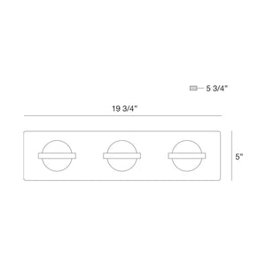 Ryder 3-Light 20" Integrated LED Vanity