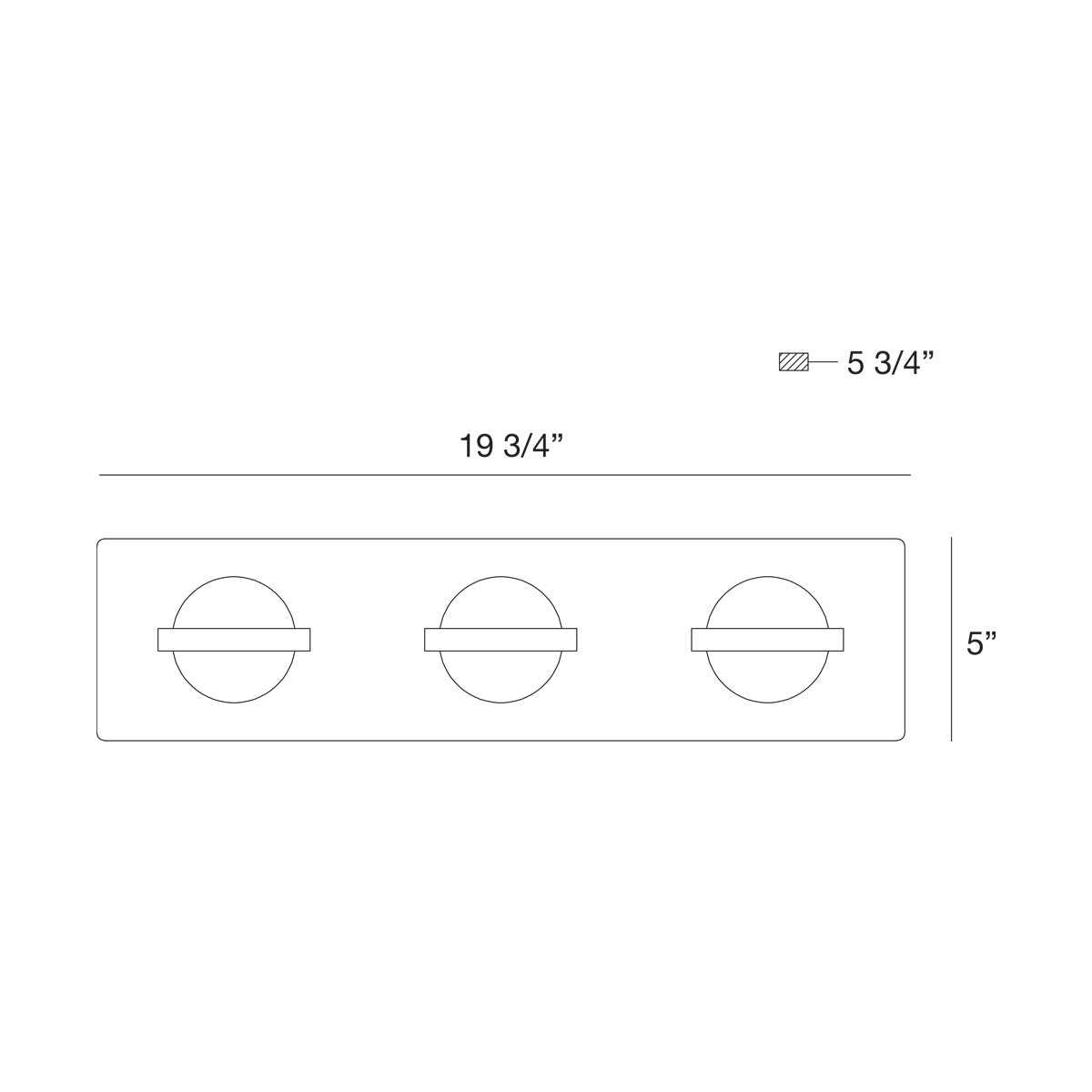 Ryder 3-Light 20" Integrated LED Vanity