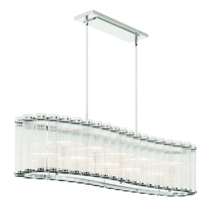 Glasbury 10-Light 52" Linear Chandelier