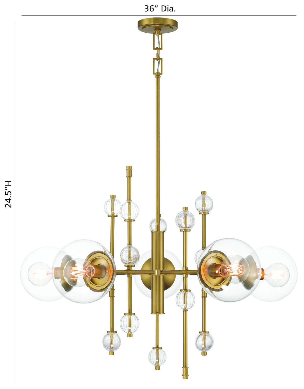 Traiton 5-Light 36" Chandelier
