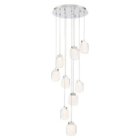 Paget 9-Light 20" Integrated LED Multi Drop Chandelier