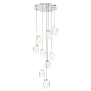 Paget 9-Light 20" Integrated LED Multi Drop Chandelier