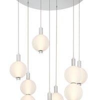 Palmas 7-Light 30" Integrated LED Multi Drop Chandelier